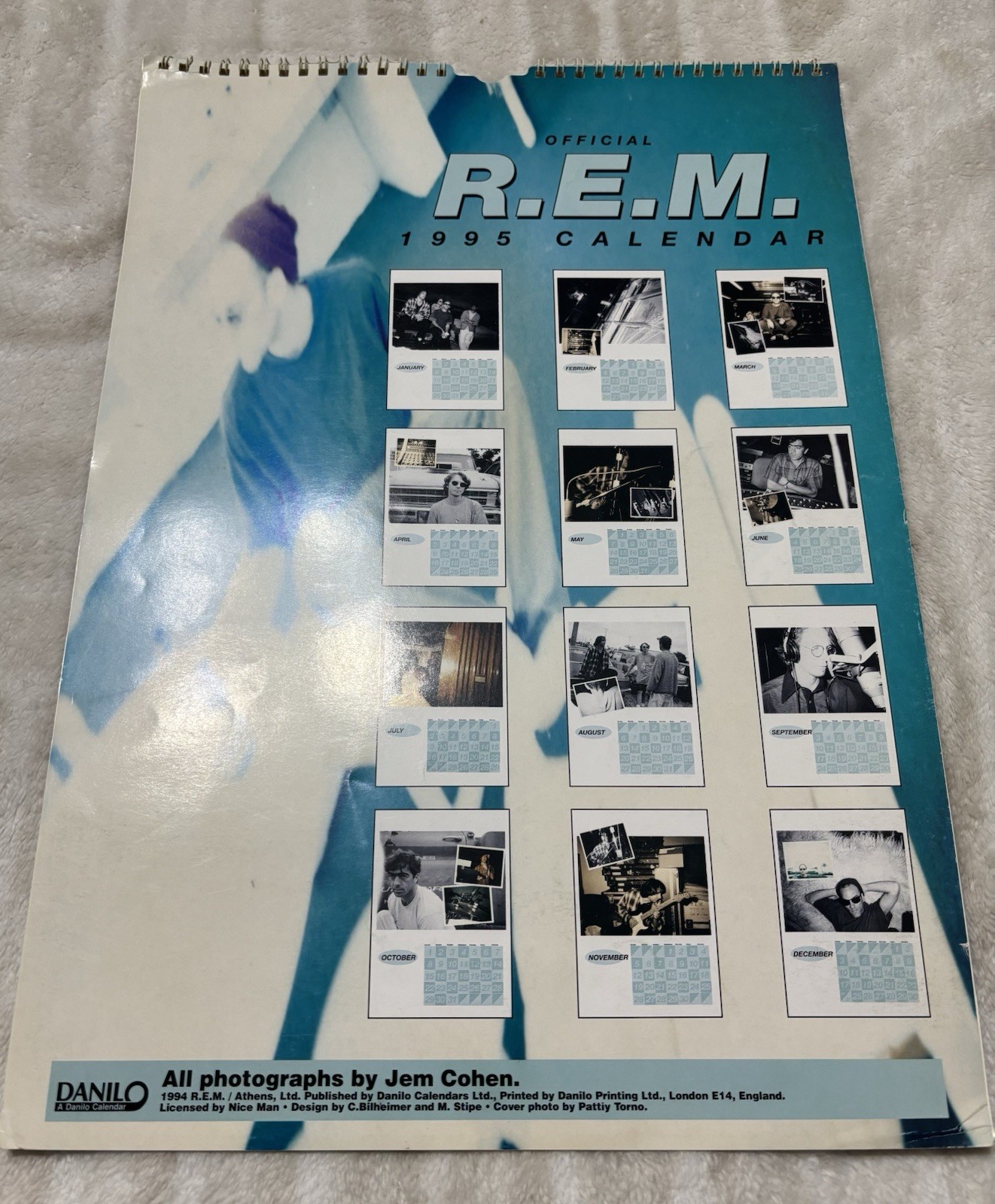 1995 R.E.M. Calendar (Vintage & Great Condition)