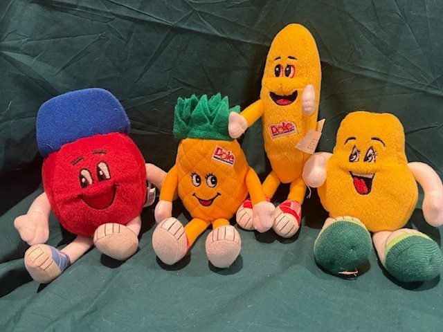 Set Of 4 90’s Dole Plush Fruits