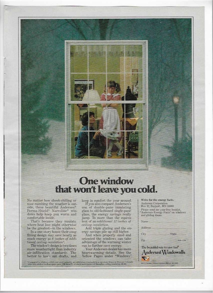 Salem Lights Cigarettes & Andersen Windowalls 1979 Vintage Print Ads