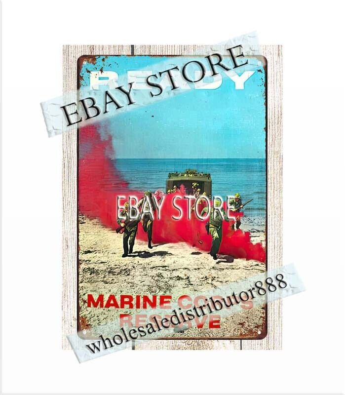 army military MILITARY RESERVE RECRUITING metal tin sign tin wall hanging