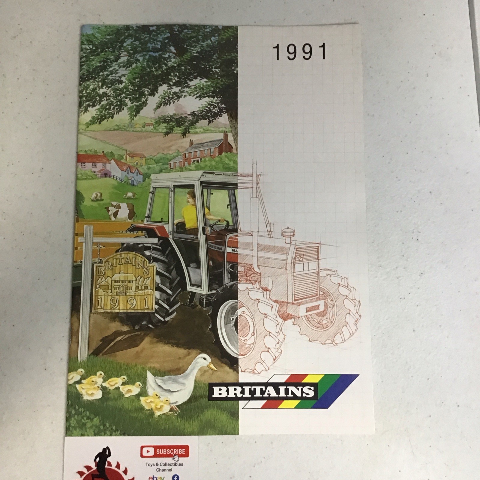 1991 BRITAINS MODEL TOY CATALOG VINTAGE FARM TRACTOR BOOKLET ADVERTISING