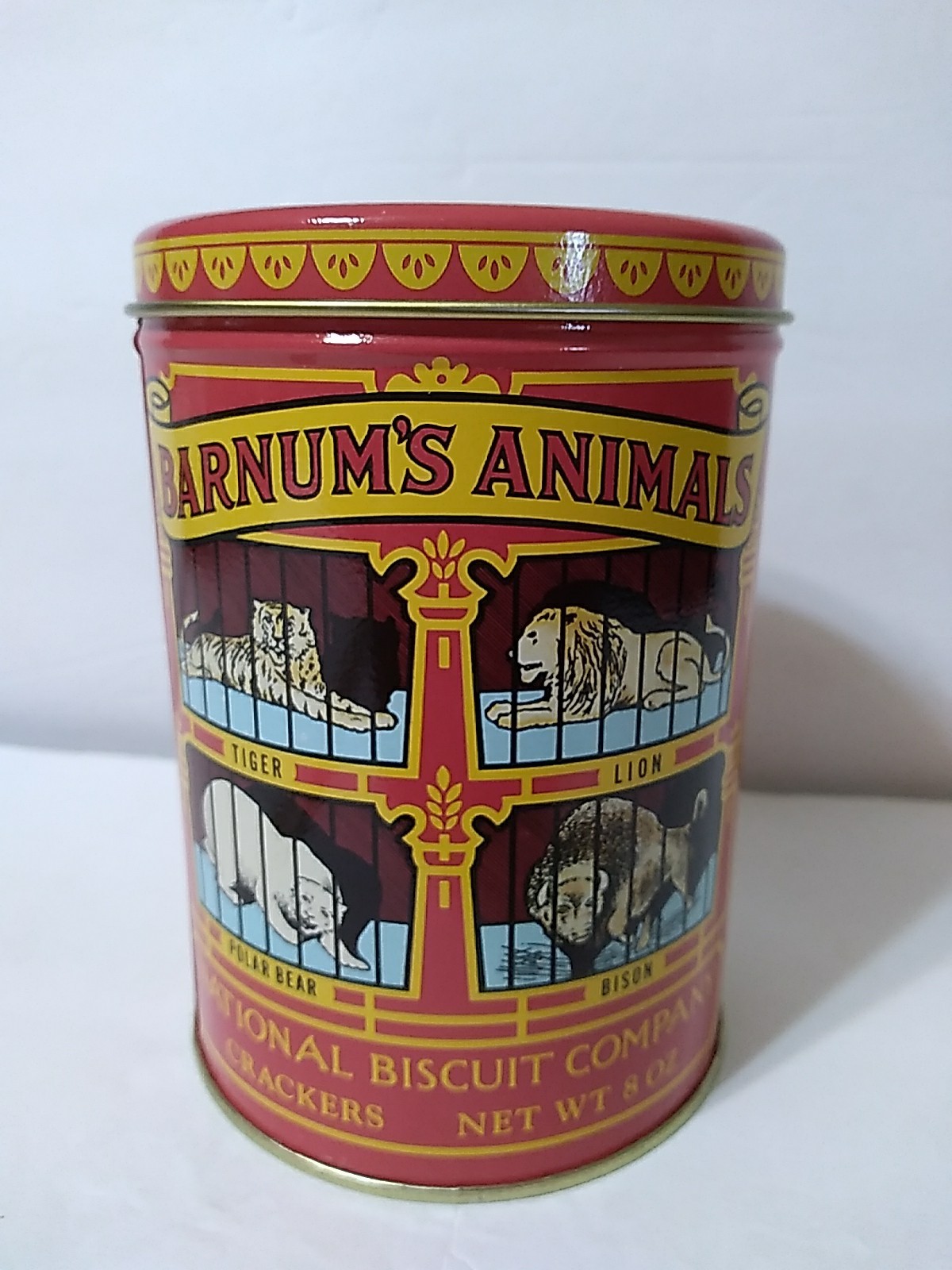 National Biscuit Co 1979 Animal Cracker Barnums Collectible Tin 1914 Replica