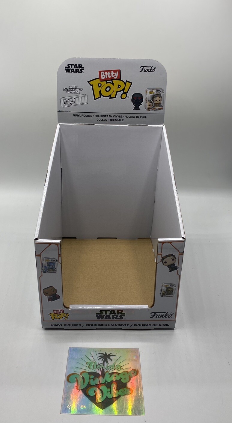 Funko Bitty POP! Star Wars Retail Cardboard Shelf Display Box For bitty Pops