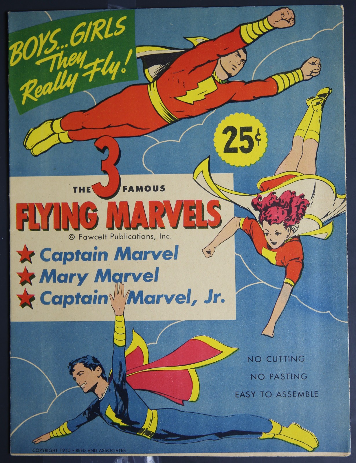 The Famous Flying Marvels – Punch Out Flyers – Reed & Assoc 1945 Original EPH883