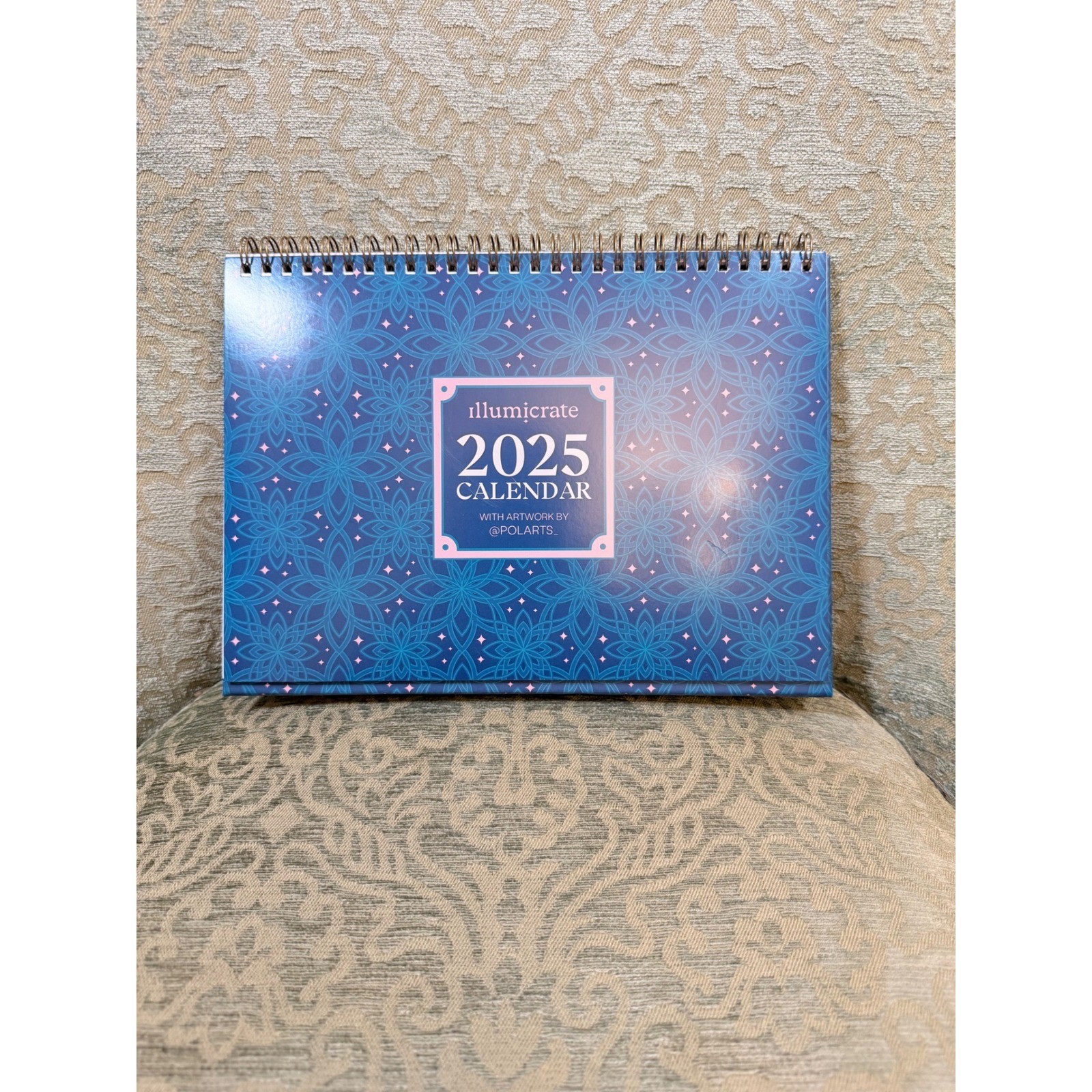 Illumicrate 2025 Calendar Polarts Fantasy Art Subscription Box Desk