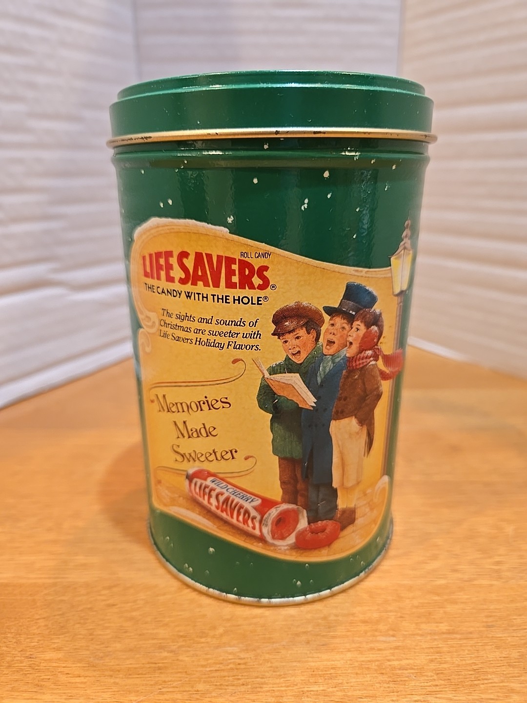 Vintage 1990 Life Savers Roll Candy Tin Ltd Ed Christmas Holiday Collectible