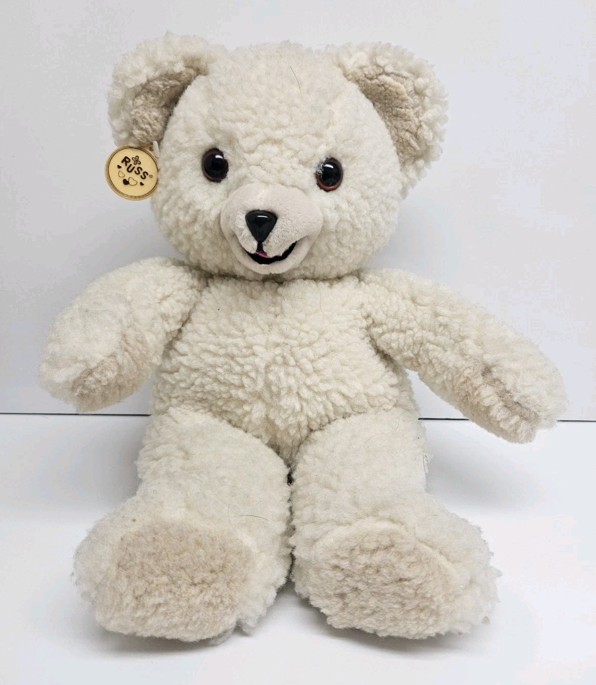 1986 Snuggle Fabric Softener Teddy Bear 15″ Plush Vtg Lever Bros w/ Russ Tag
