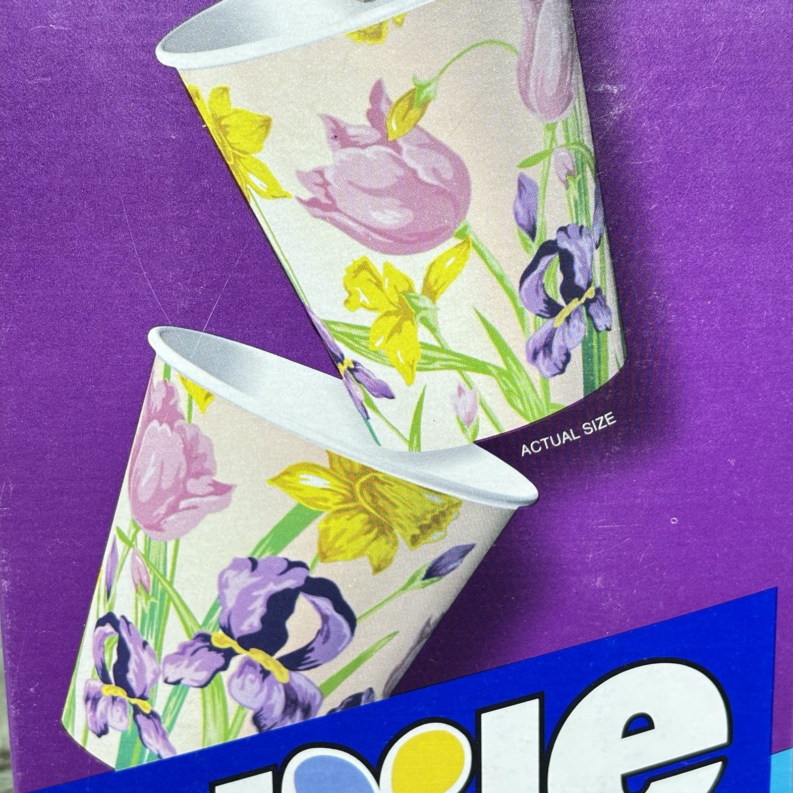 Vtg Dixie Bathroom Cups GARDEN PARTY 5 Oz. 87 Cups Total Out Of 100 Open Box