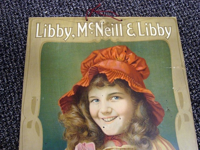 1904 Libby, McNeil, & Libby Corned Beef Calendar w/Pad, Young Girl Motif