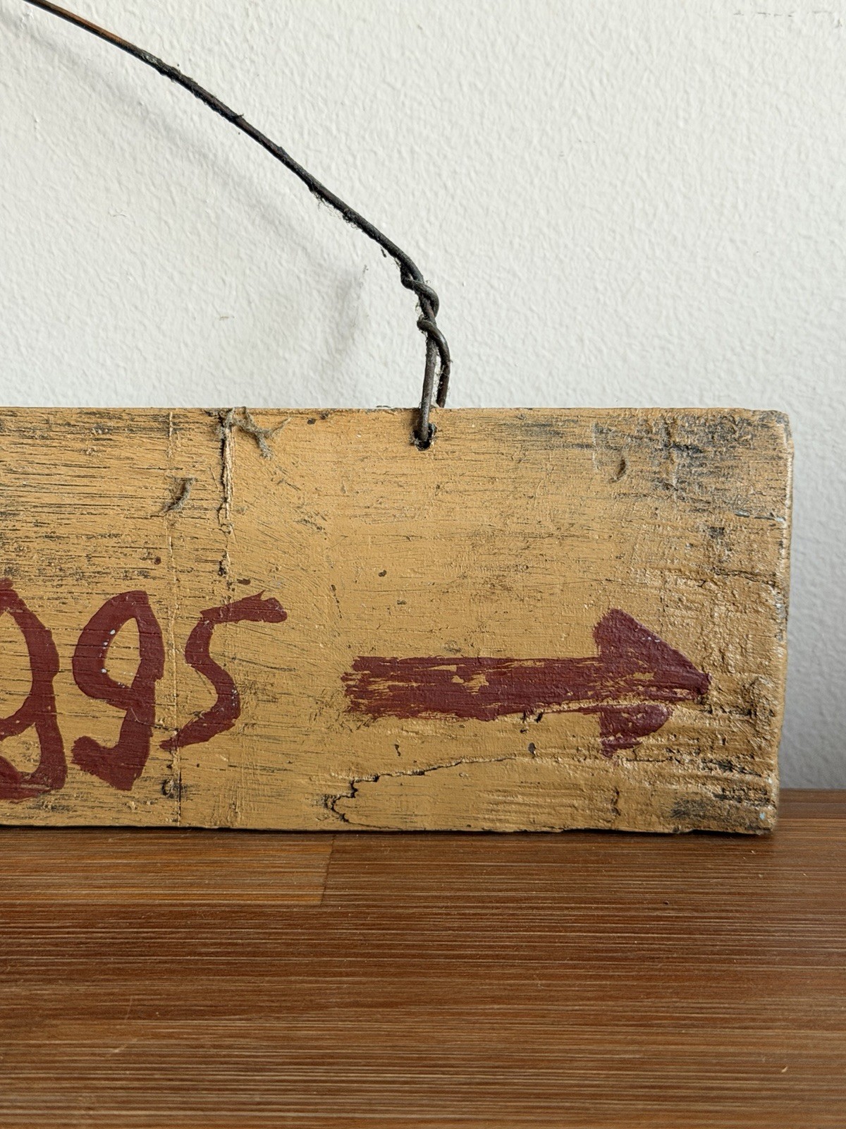 Antique Vintage Painted Yellow Wood Sign Farm Eggs Sign Farm Road Side Arrow