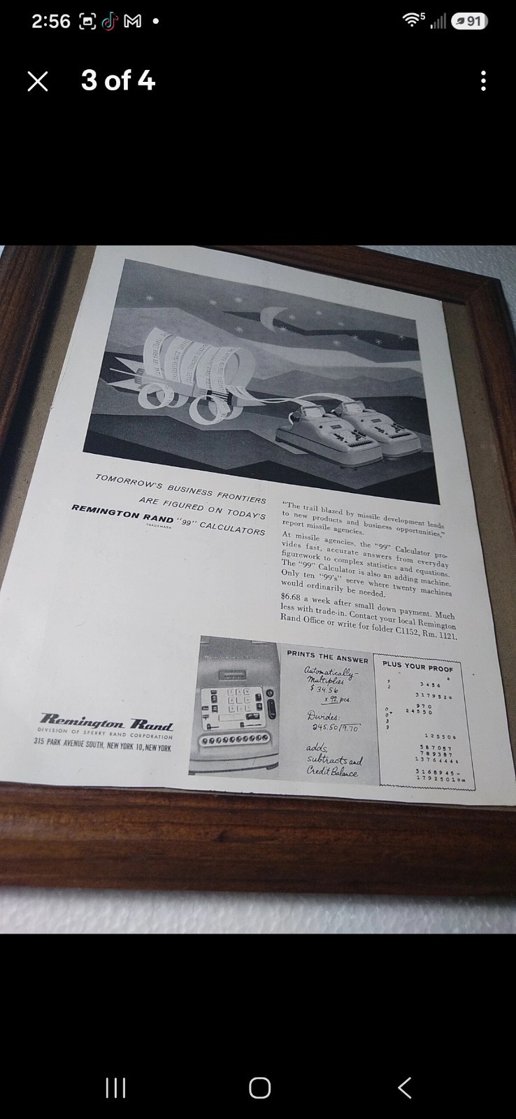 2 Remington Rand Typewriter Print Advertisements 1960s 1 Flipside Dumont Tv