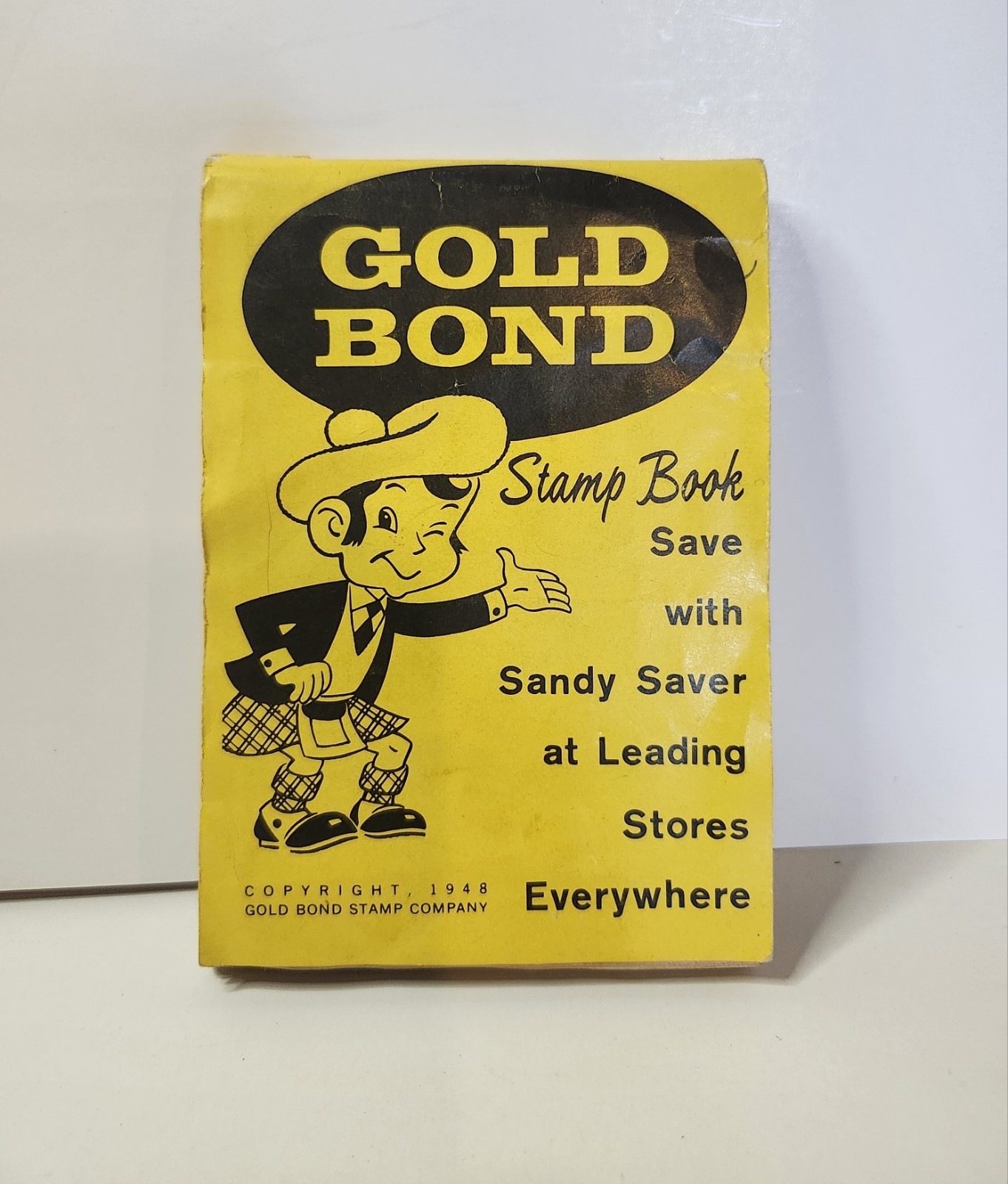 Vintage 1948 Gold Bond Stamp Book Sandy Saver Minneapolis Advertising