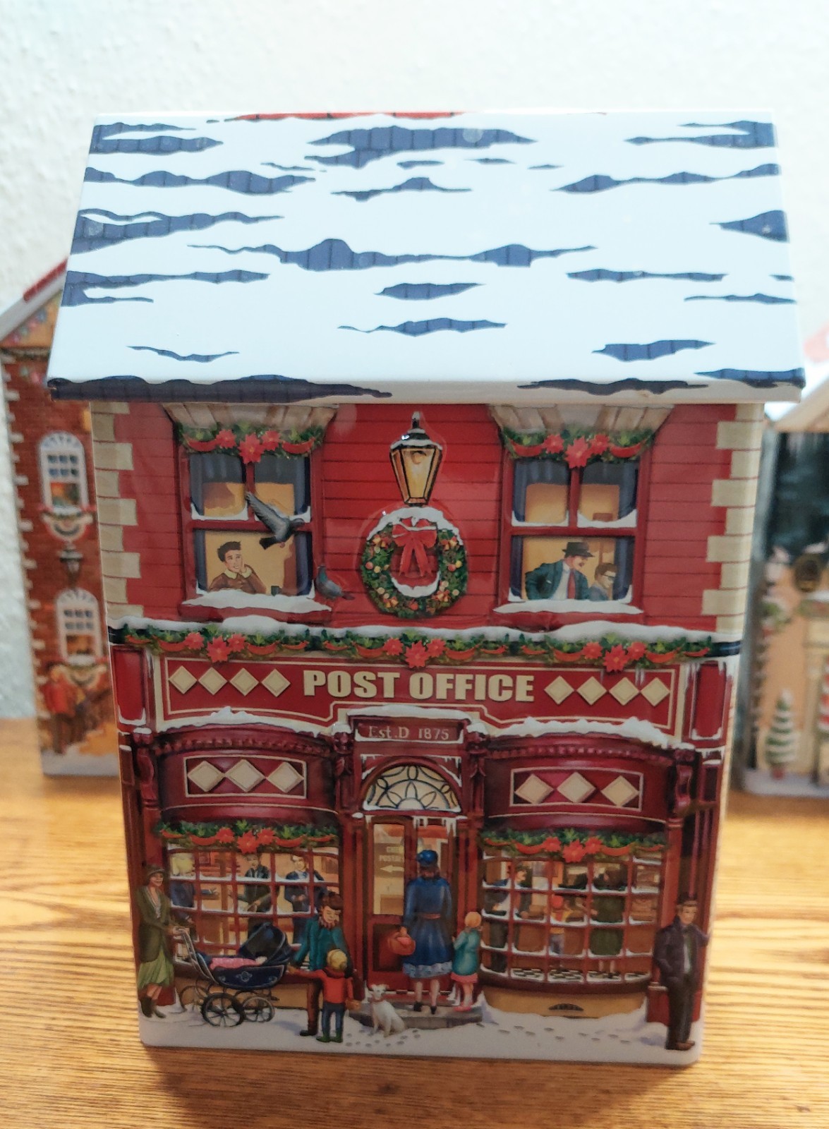 Harry London, Fannie May 2014 tin Christmas Village Anniversary Edition Set (5)