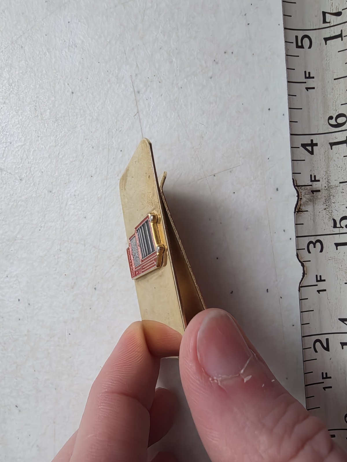 Vintage Craftsman Rolling Tool Chest Advertising Metal Money Clip