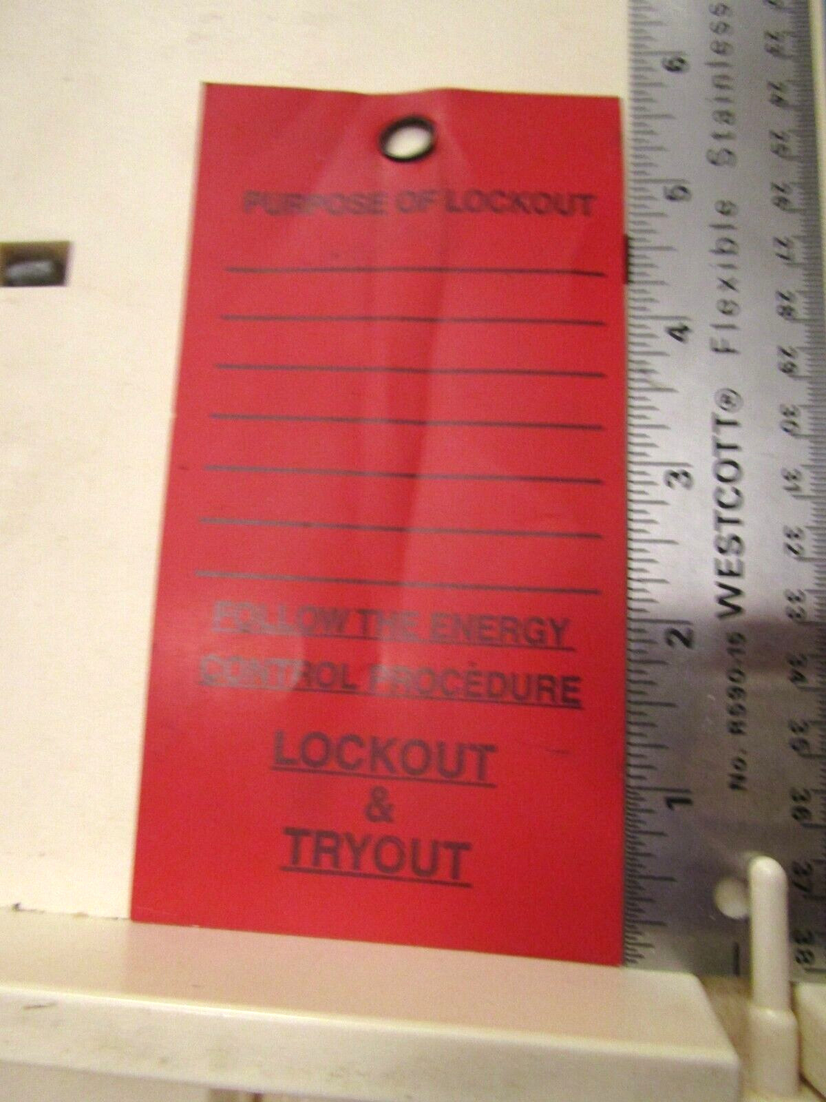 Vintage Clairton Works Lockout tag DANGER do not operate PA US steel Pennsylvani