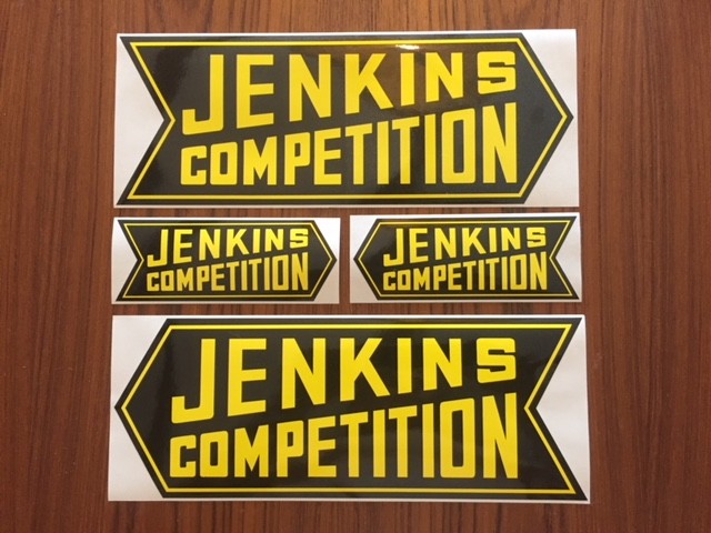 BILL”GRUMPY”JENKINS COMPETITION STICKER SET