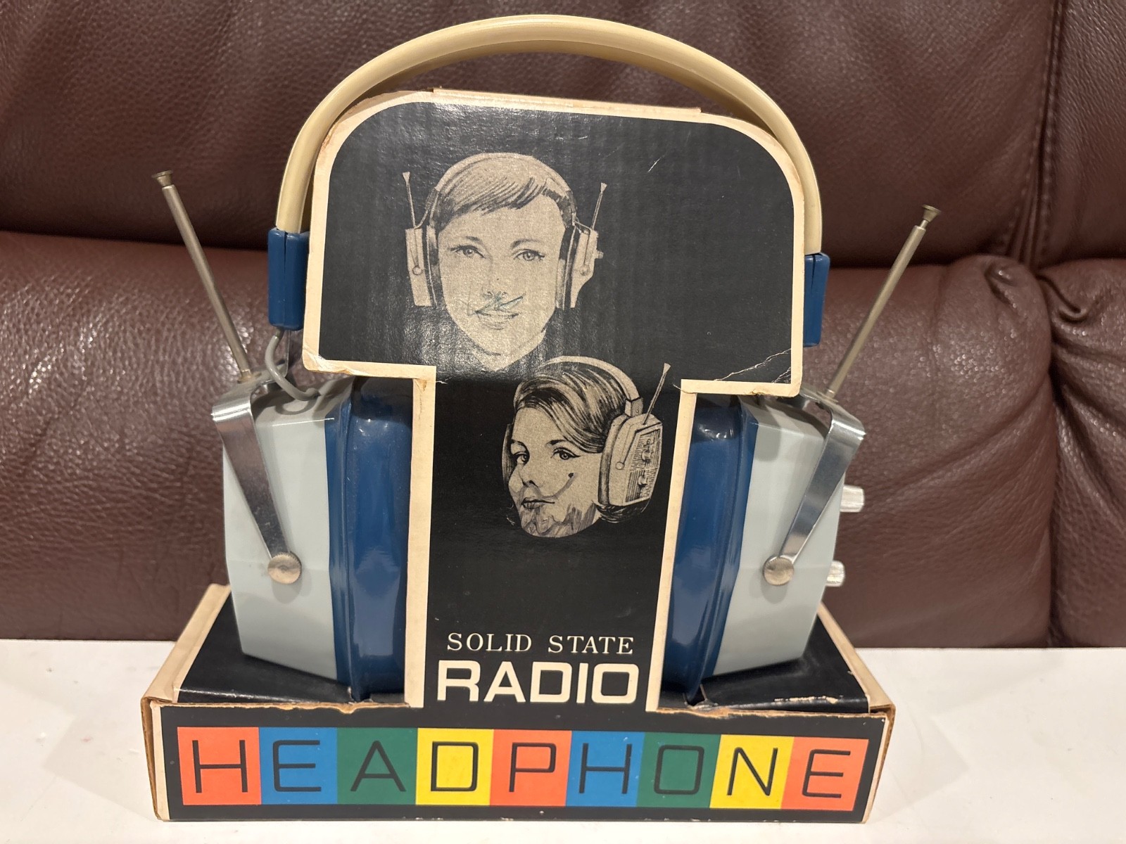 SOLID STATE RADIO HEADPHONES Store Display Advertising vintage. Works!