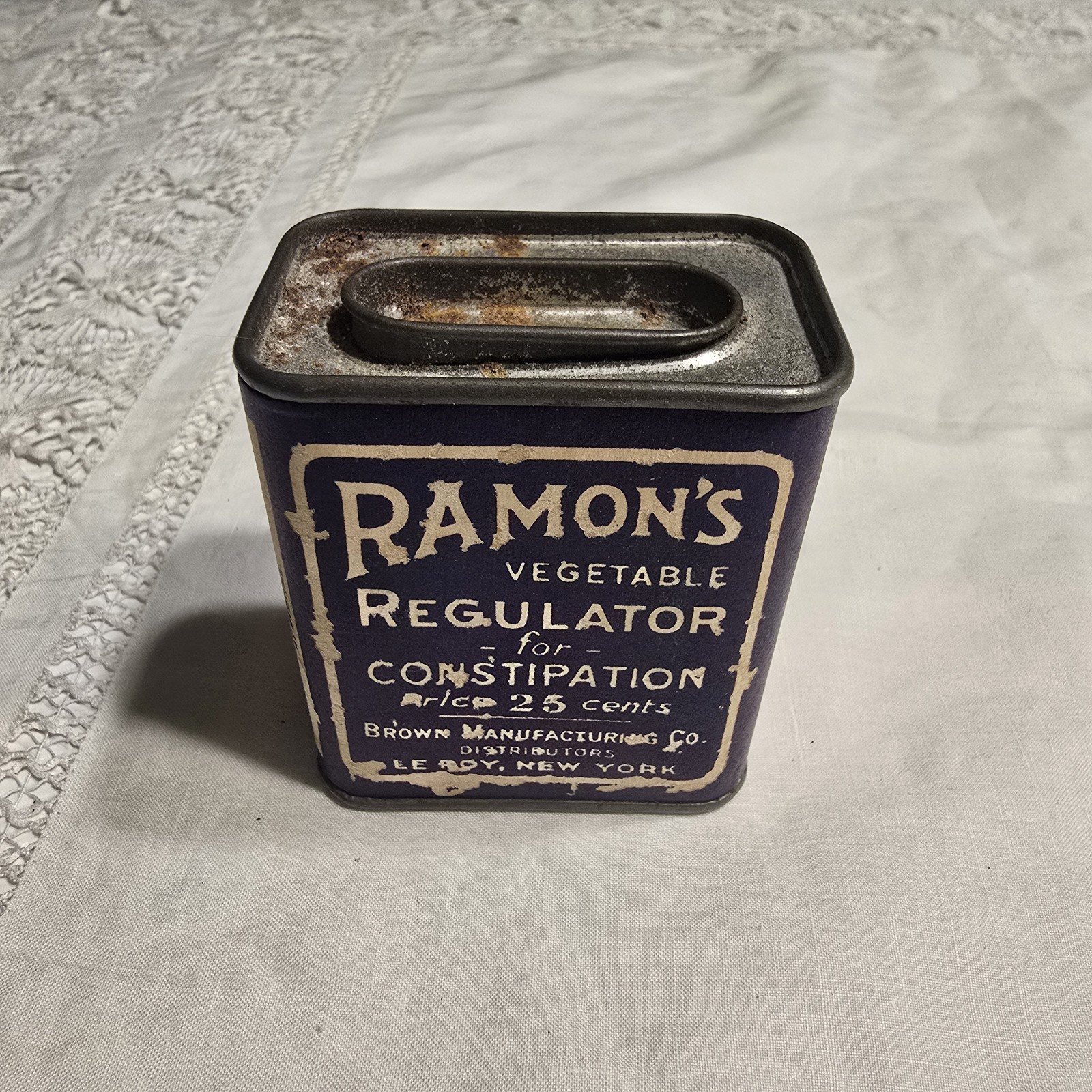 Antique Tin Collection 5 Piece Old Country Store Collectables Rare