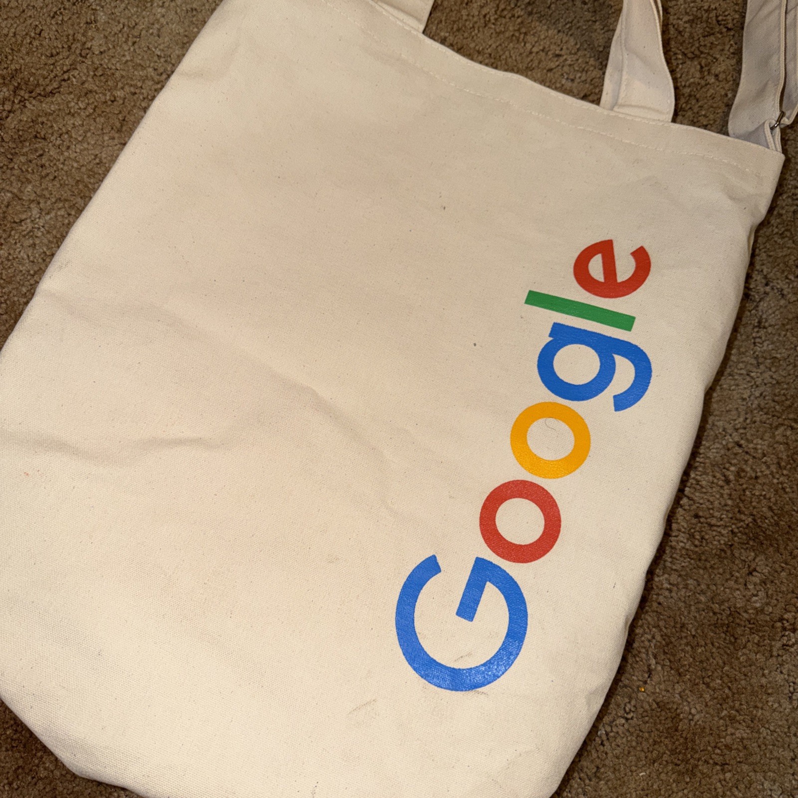 Google Logo Grace Hopper Celebration Canvas Heavy Cloth Tote Rare