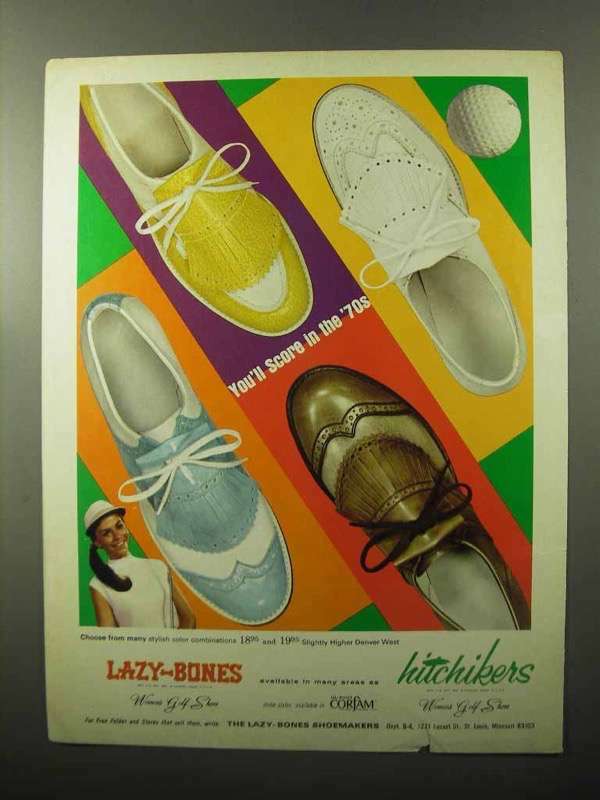 1970 Lazy-Bones and Hitchhikers Women’s Golf Shoes Ad