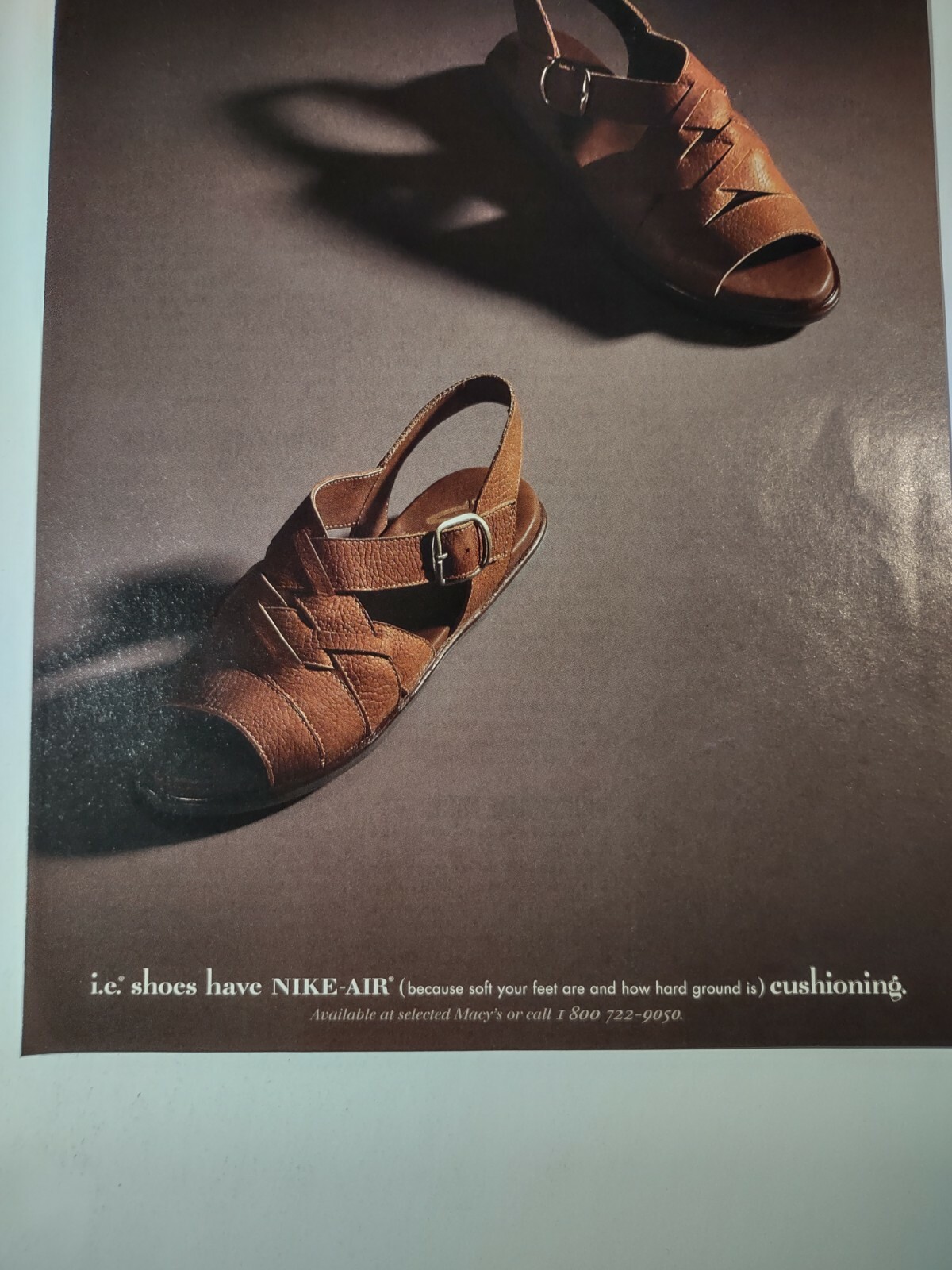 Nike Air Shoes Have Cushioning Vintage 1990s Print Ad