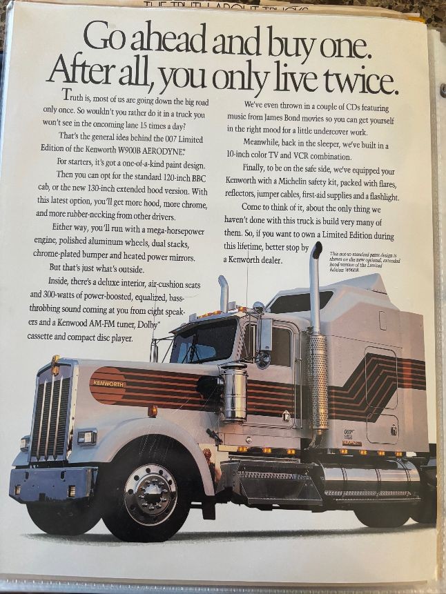 Kenworth Truck ad Brochure Advertisement Literature