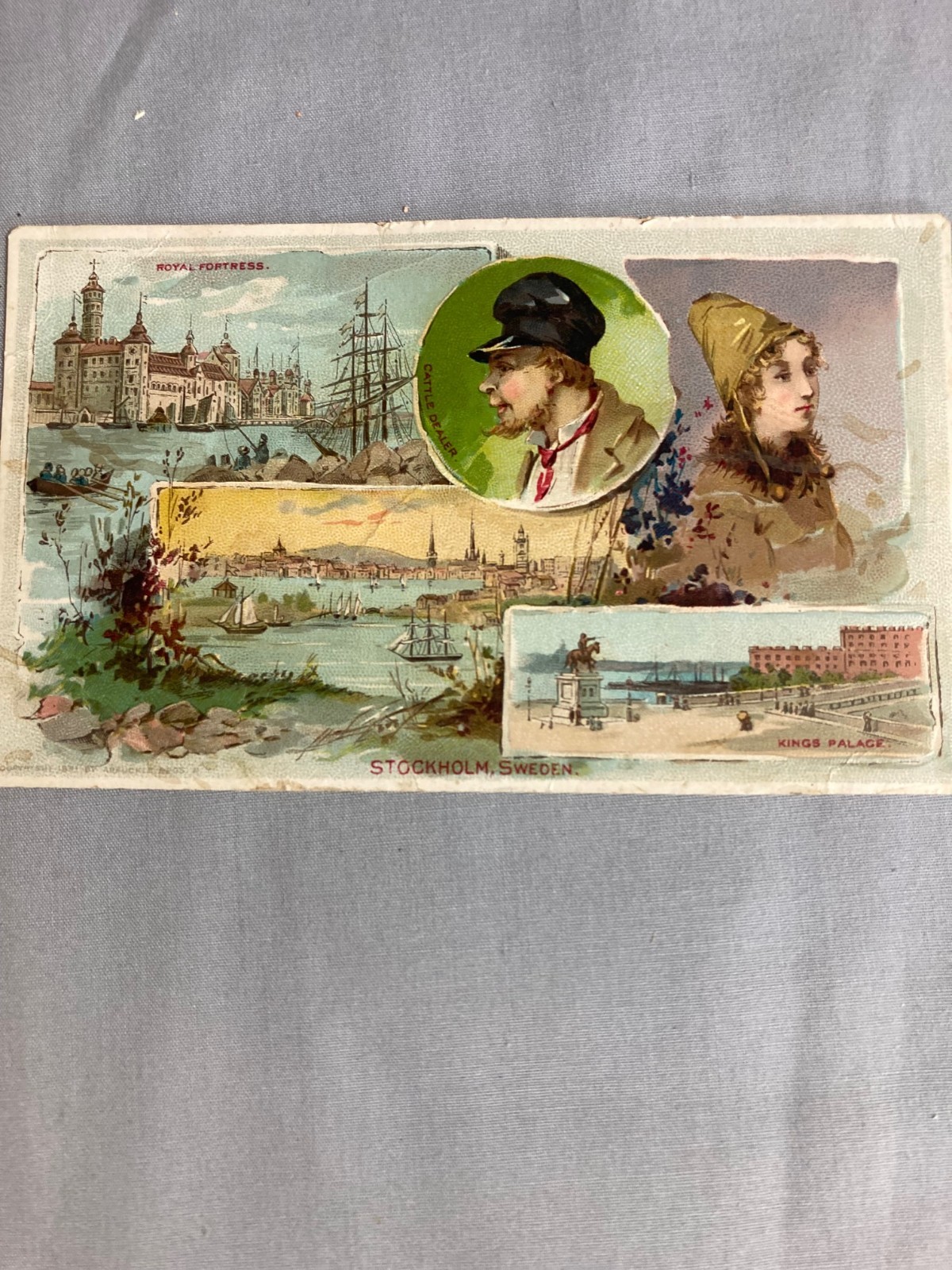 Victorian Trading Card – Stockholm – From Arbuckle Series One of 50 views