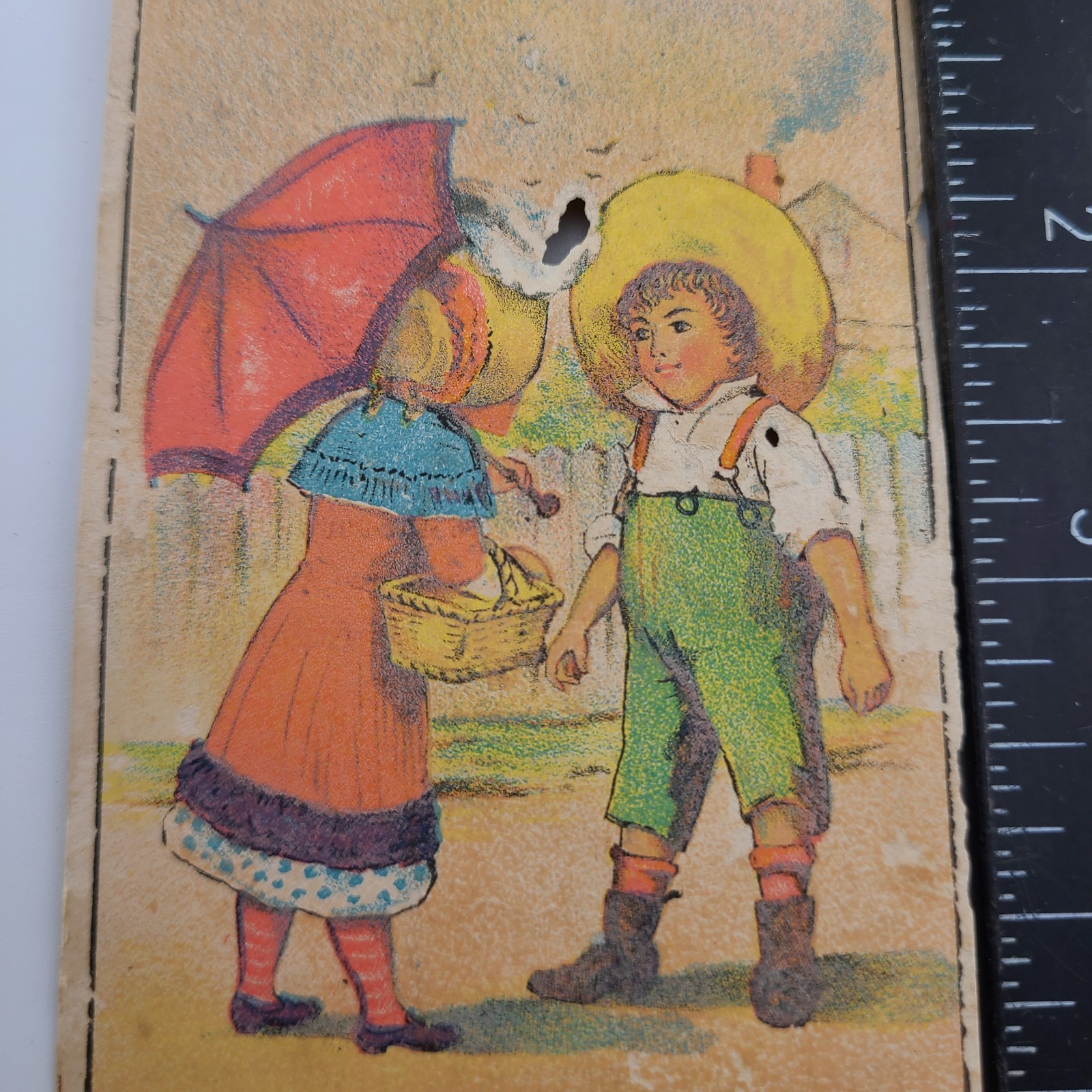 Victorian Trade Card (Damaged) Scull’s Champion Coffee Camden New Jersey