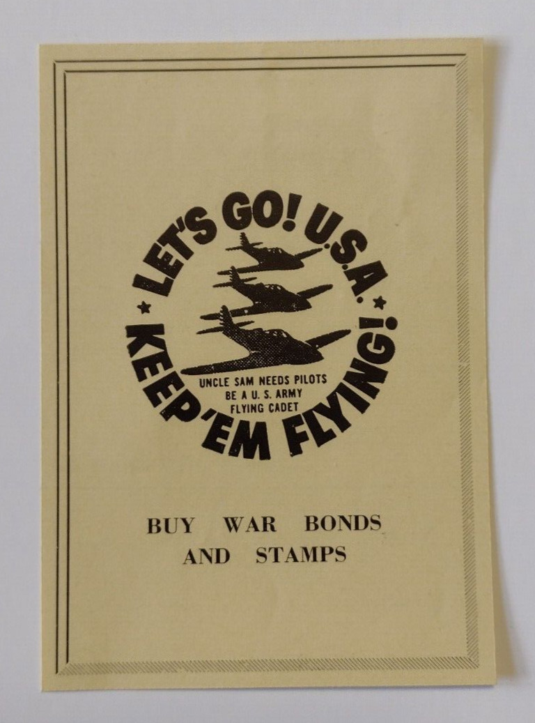 1942 Buy War Bonds and Stamps Advertisement