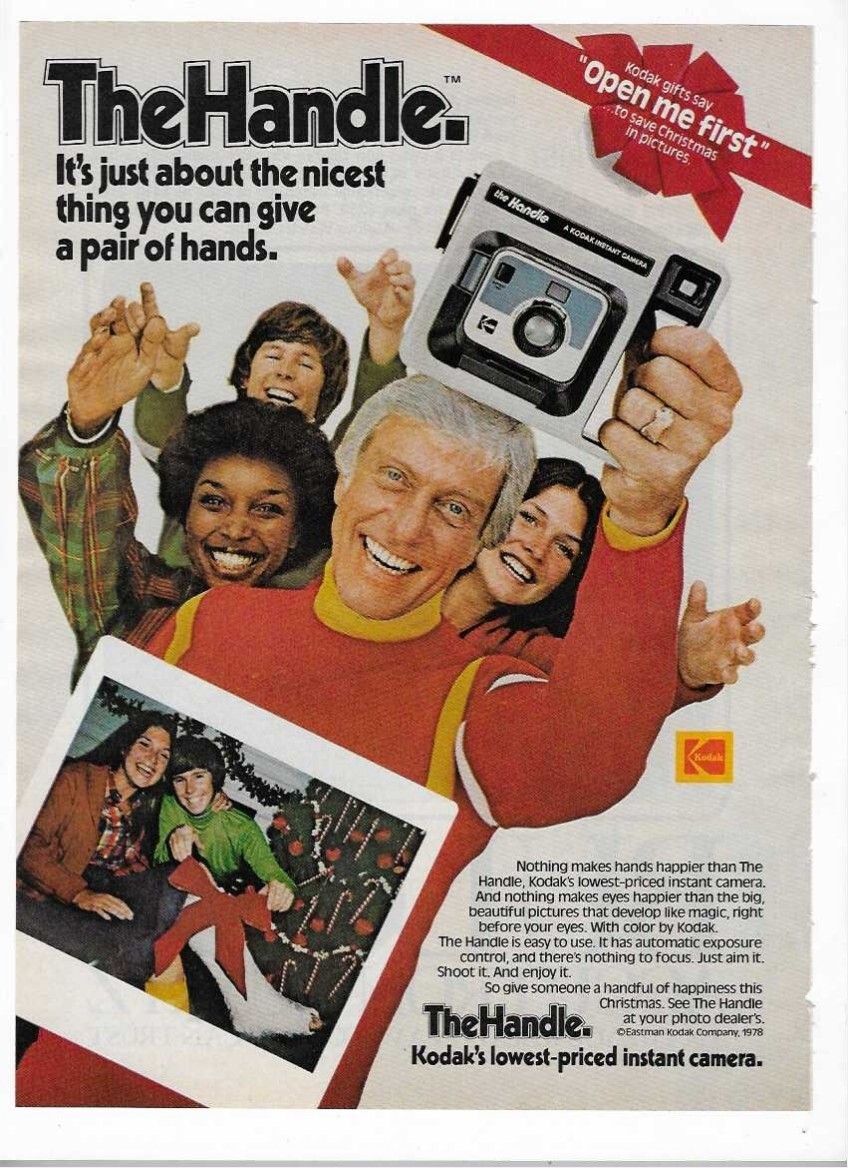 Kodak The Handle Instant Camera & Bulova Accutron Quartz Watch 1978 Vintage Ads