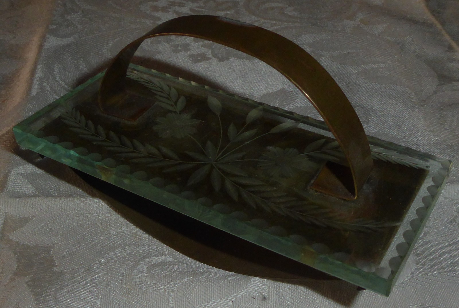 Vintage Brass Rocker Ink Blotter