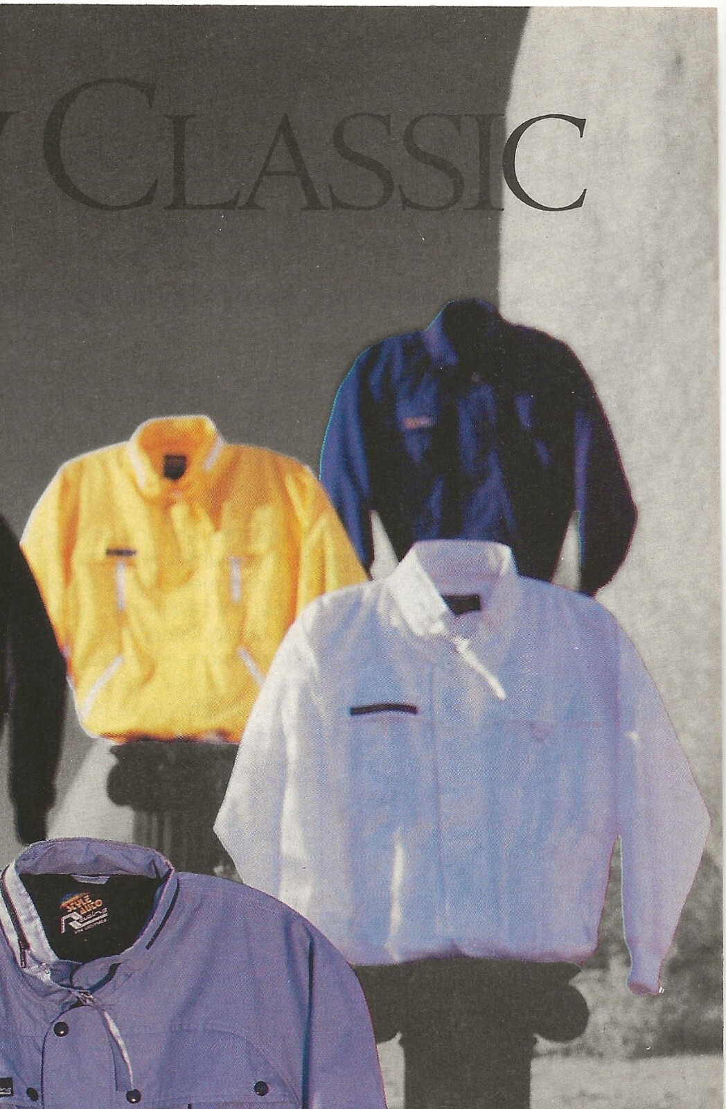 Vintage Print Ad Style Auto Racing Jackets The New Classic Dec 1987 10.75″x8.25″