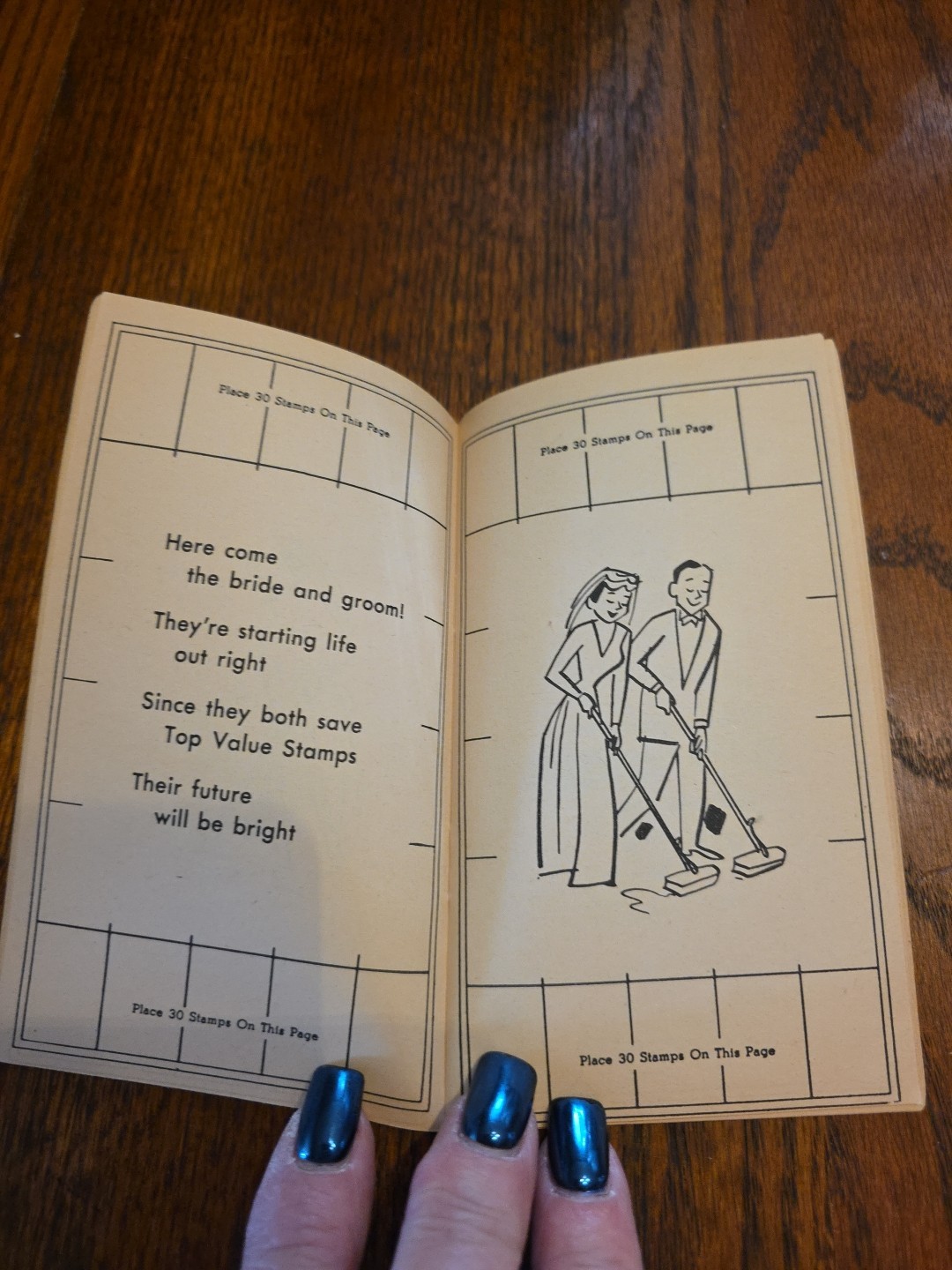 RARE Vintage 1955 Top Value TV Stamp Book Unused Empty For Gifts