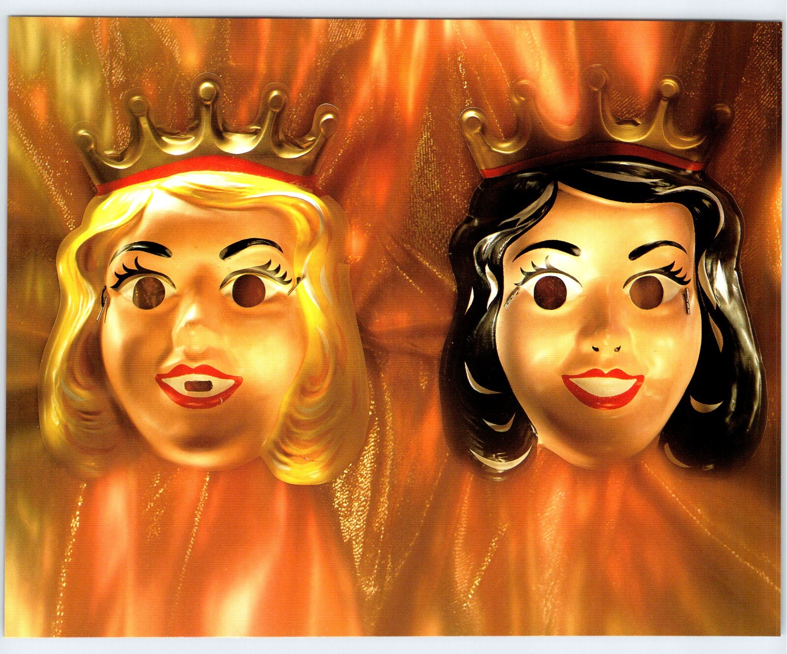 PRINCESS MASK HALLOWEEN COSTUME ART IMAGE 6.5″X8.5″ Book Page Clip Photo M462 B