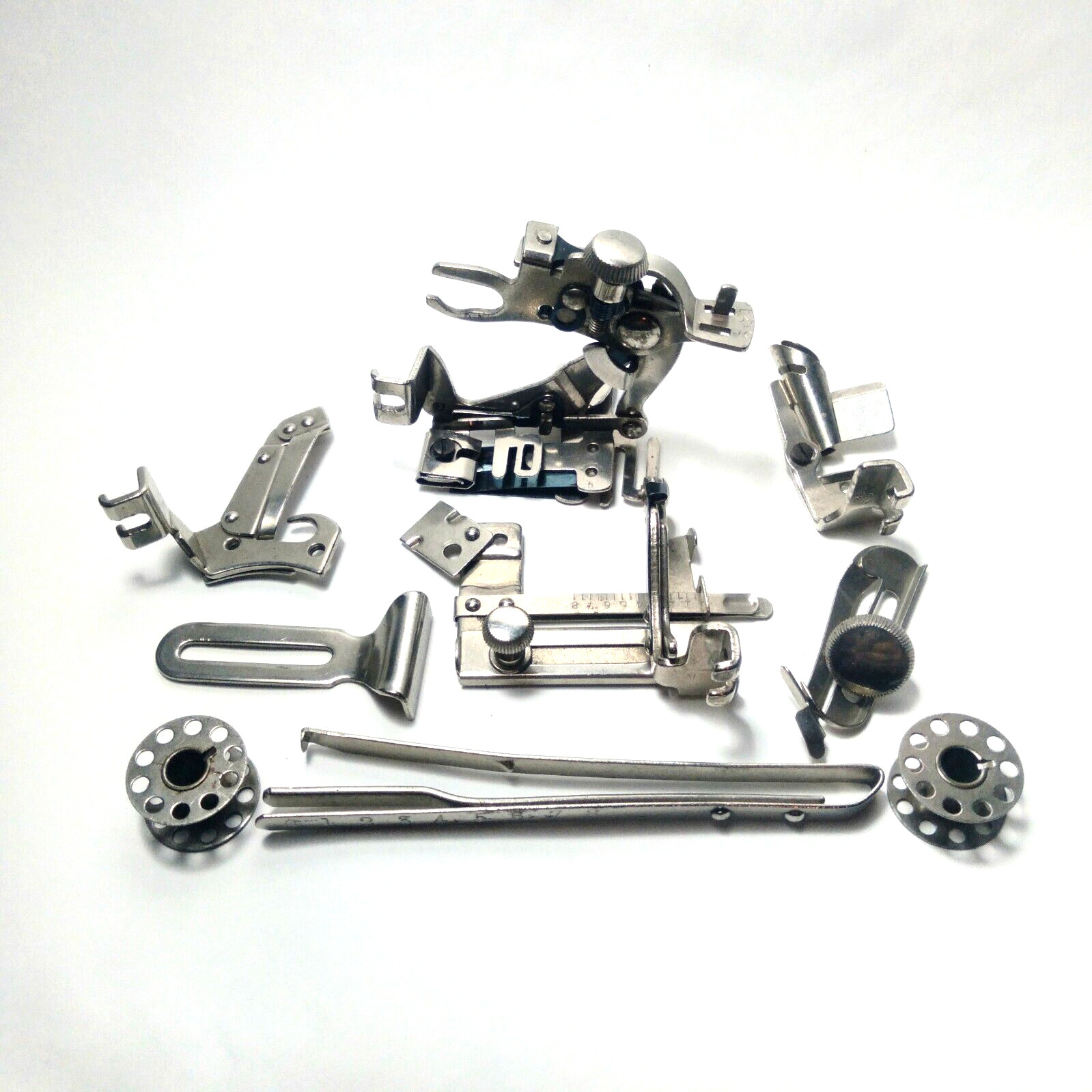 9 Accessories for Old Singer Sewing machine, Made in Great Britain