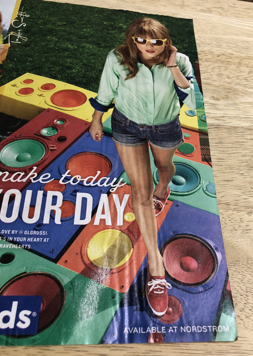 2013 TAYLOR SWIFT for Keds Sneakers – Magazine Print Ad