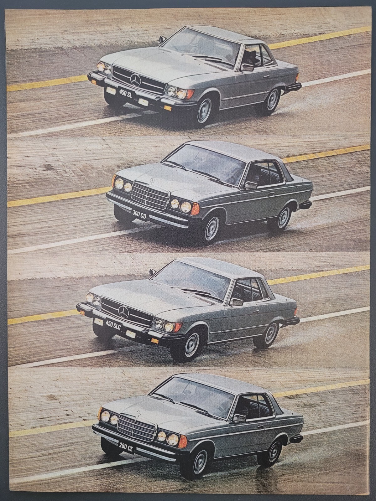 1979 PRINT AD Mercedes-Benz THE COUPES 2-PAGE 280CE 450SLC 450SL 300CD Car