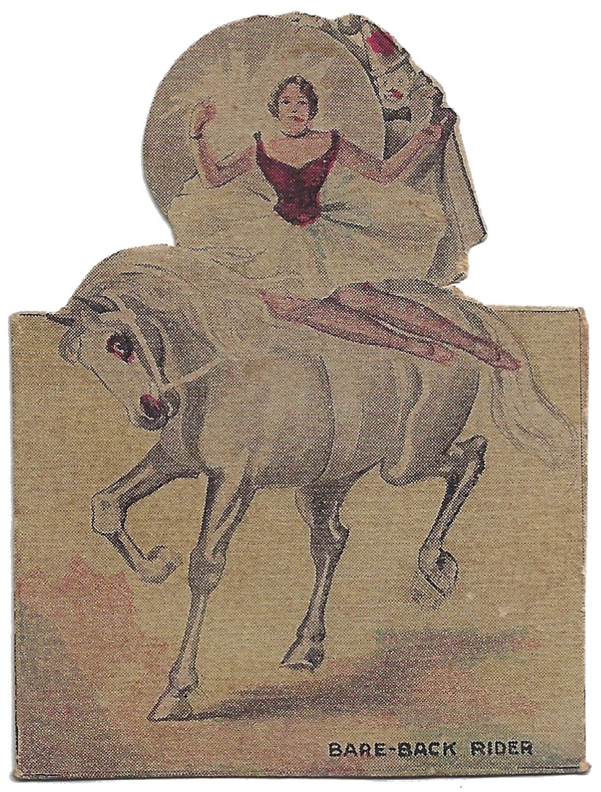 Wool’s Ithaca Crackers Bare Back Rider Horse Clown Victorian Trade Card Circus