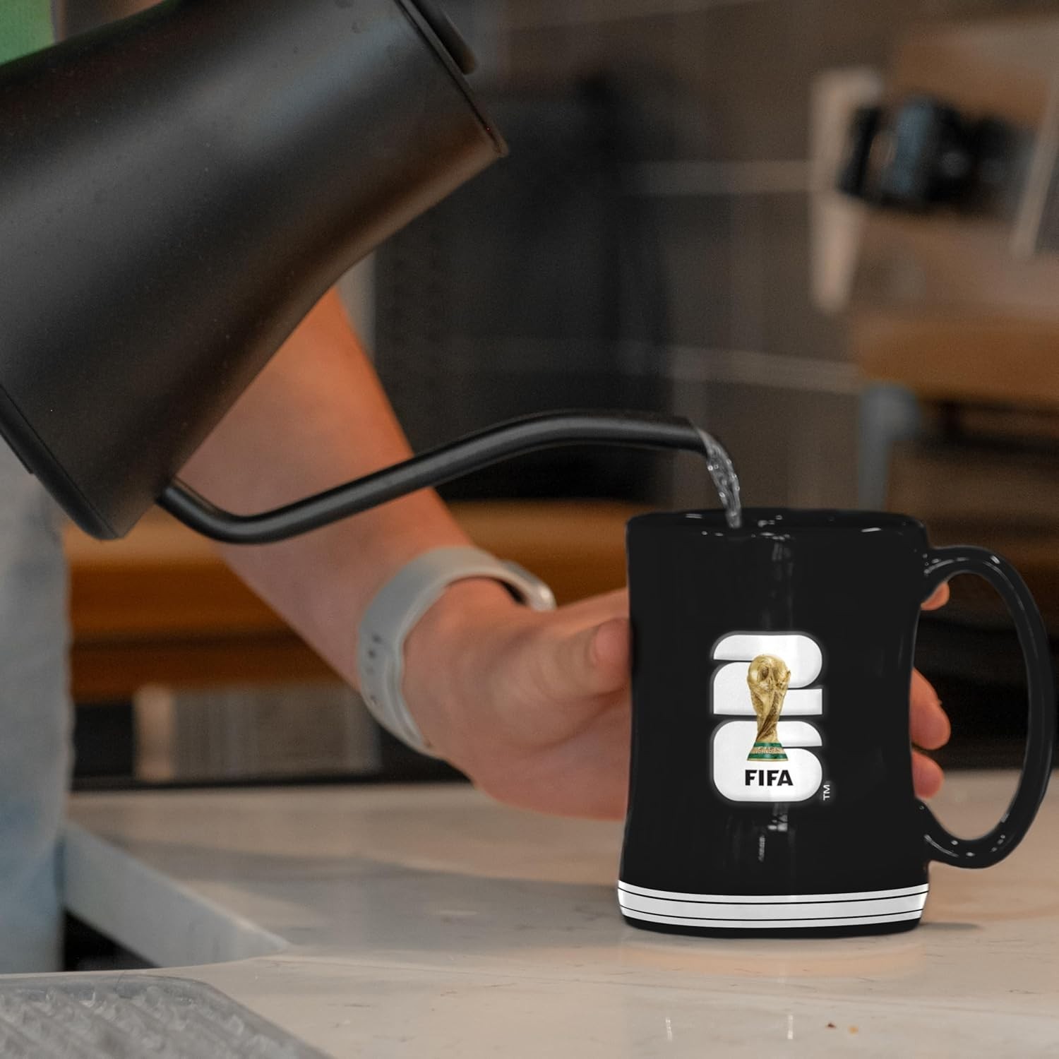 Soccer FIFA World Cup 2026 14oz Sculpted Relief Mug – Bold Ceramic Coffee Cup