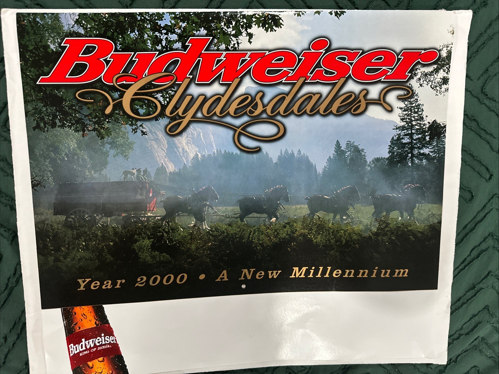 Budweiser Beer Clydesdales Distributing 2000 Calendar Millennium
