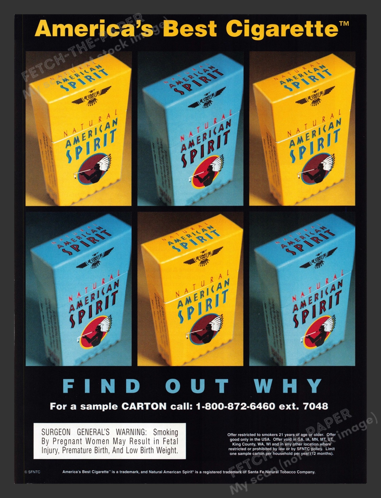 Natural American Spirit Cigarettes 2000s Print Advertisement Ad 2002