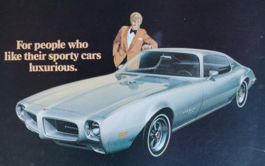 Vintage Retro 2-Pg 1970 Ad Pontiac Grand Prix Firebird Esprit Wide-Track