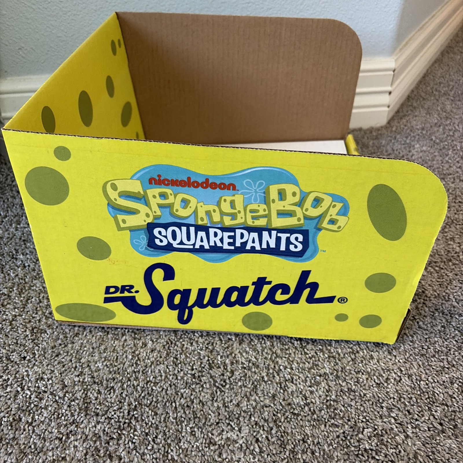 Dr Squatch x SpongeBob Store Display Box Limited Edition Rare
