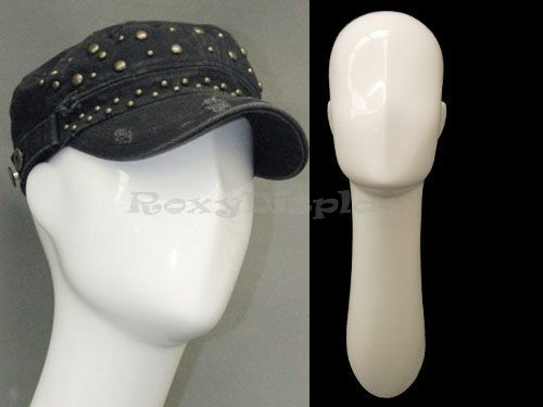 Wall Mounted Abstract Male Mannequin Head Long Neck Style #MD-WMEGWS