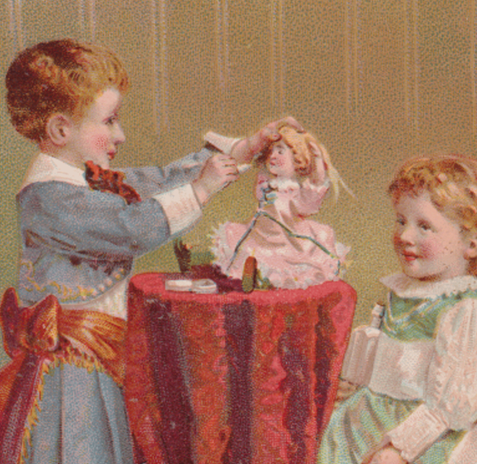 DR. SCHENCK’S PULMONIC SYRUP, MANDRAKE PILLS etc TRADE CARD, DOLLS & GIRLS F279