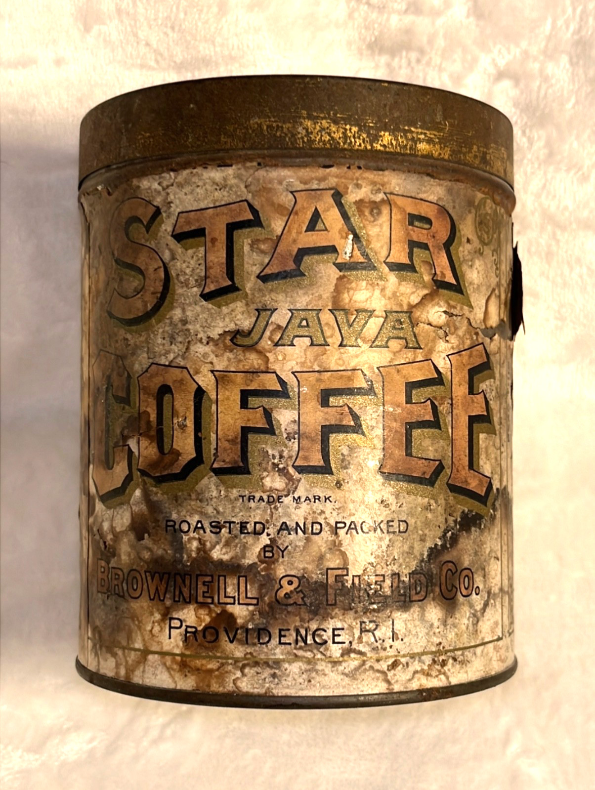 COFFEE ANYONE? EARLY 1900s ANTIQUE STAR JAVA COFFEE TIN ~ VERY GOOD CONDITION!
