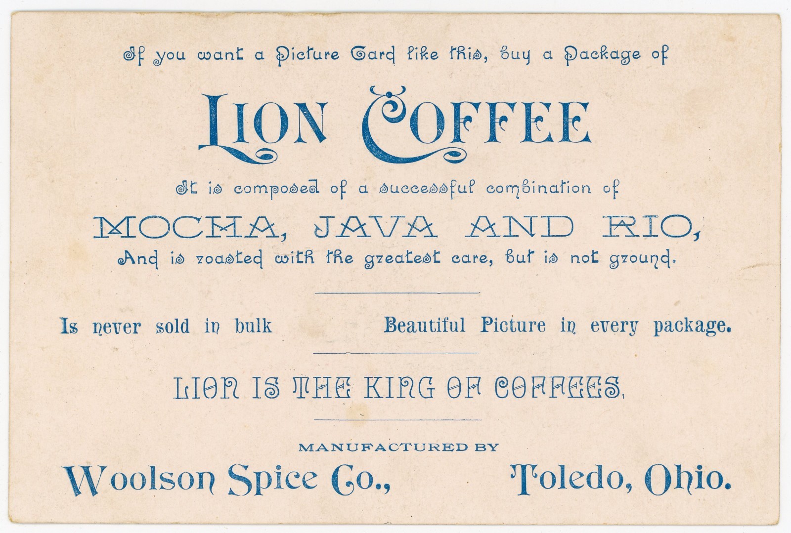 Antique 1880s Lion Coffee Scenic Bird Rose Cottage Victorian Trade Card