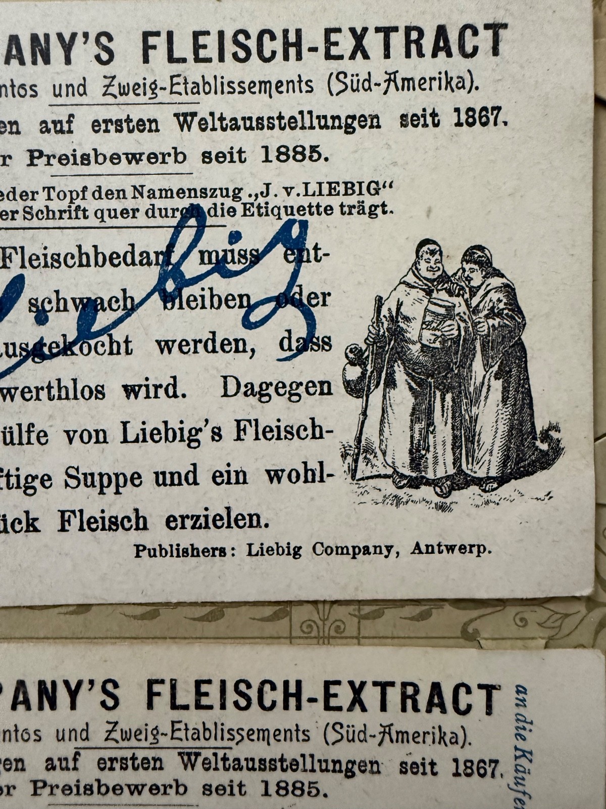 LIEBIG Fleisch-Extract TRADE CARDS Full Set Germany, Famous Rock Formation
