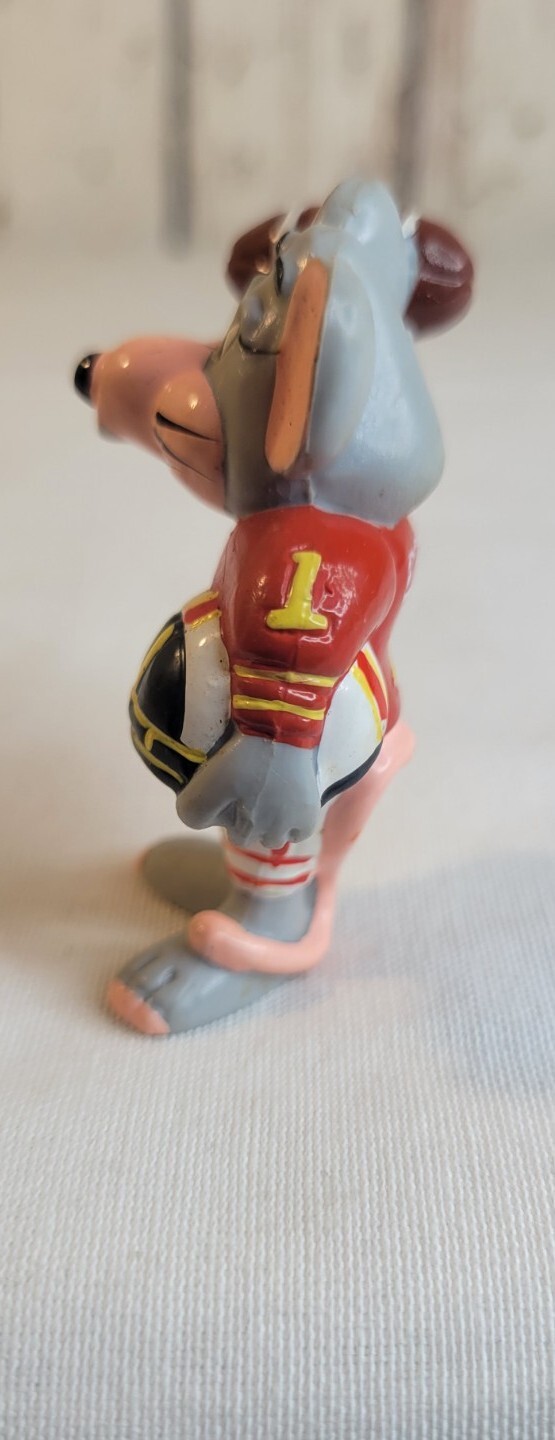 JASPER JOWLS Figure PVC 1983 CHUCK E CHEESE Showbiz Pizza & Football 86′ Chuck E