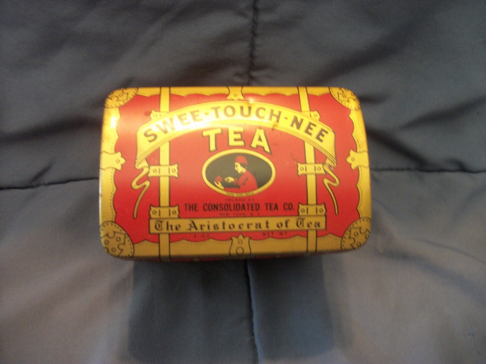 Vintage Tea Tin Chest Swee-Touch-Nee The Consolidated Tea Co New York VGC